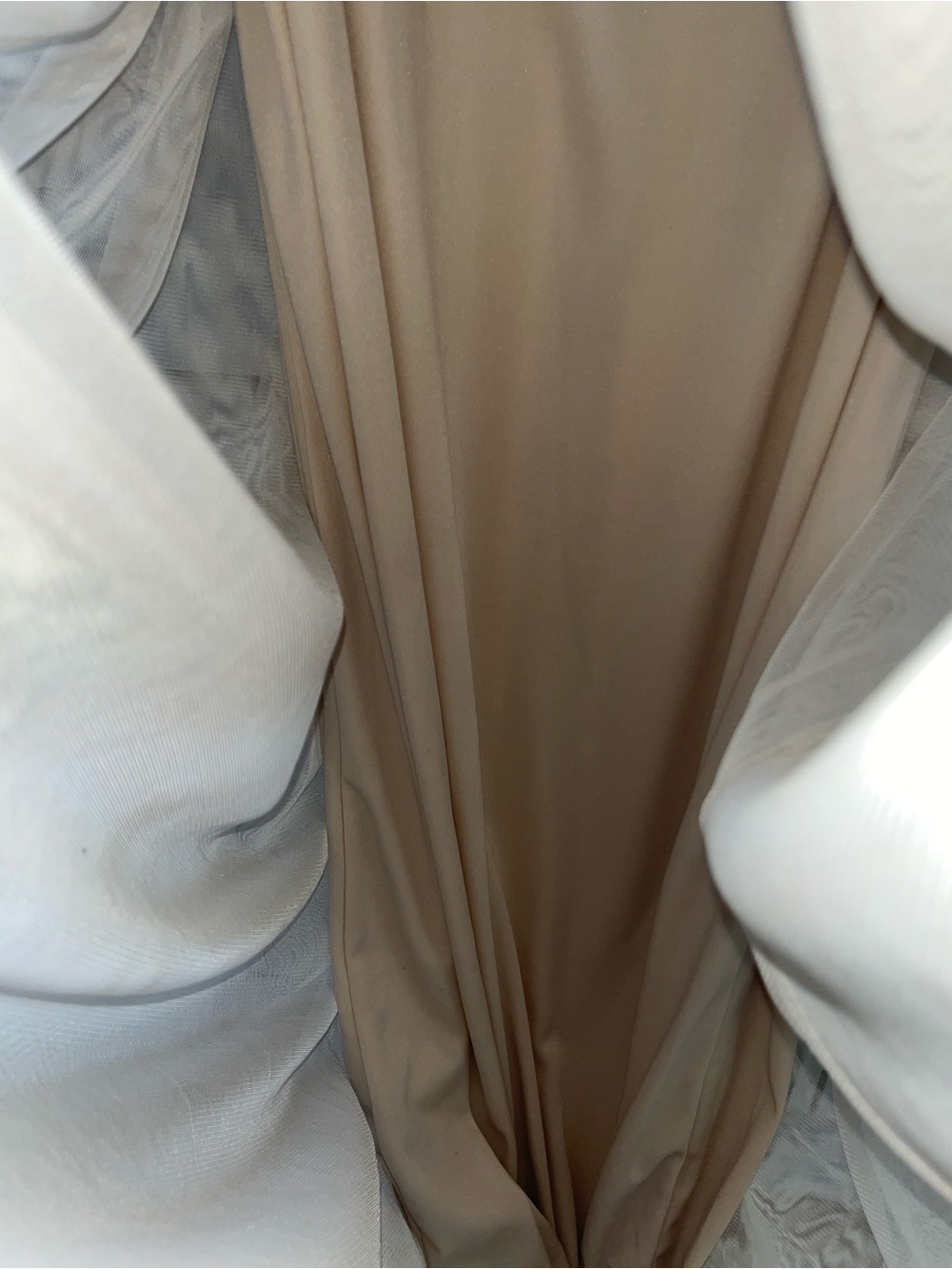 Adrianna Papell “Aida” Beaded V-Neck Maxi Dress in Beige - Picture 13 of 13